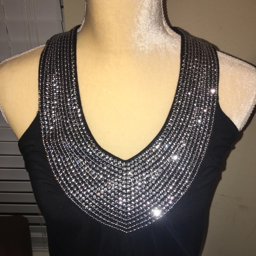 Black tank top